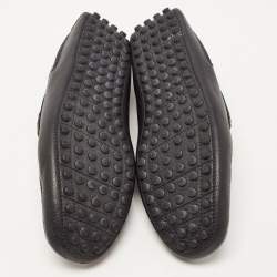 Dior Black Leather CD Logo Loafers Size 44