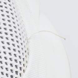 Dior White/Grey Knit Fabric B21 Socks Low Top Sneakers Size 42