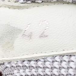 Dior White/Grey Knit Fabric B21 Socks Low Top Sneakers Size 42