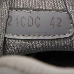 Dior White/Grey Leather B27 Sneakers Size 42