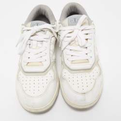 Dior White/Grey Leather B27 Sneakers Size 42