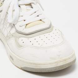 Dior White/Grey Leather B27 Sneakers Size 42
