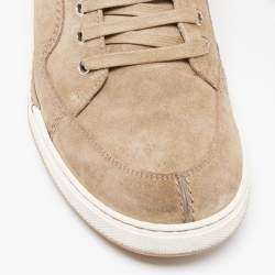 Dior Brown Suede Low Top Sneakers Size 42