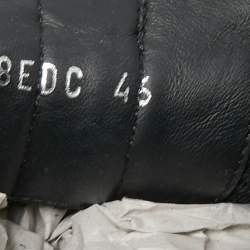 Pre Owned Dior Homme Black/Red Knit Fabric and Leather B21 Low Top Sneakers Size 46