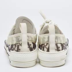 Dior Transparent/White Mesh and PVC  B23 Low Top Sneakers Size 43