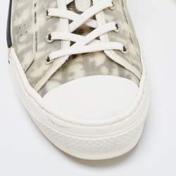 Dior Transparent/White Mesh and PVC  B23 Low Top Sneakers Size 43