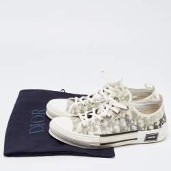 Dior Transparent/White Mesh and PVC  B23 Low Top Sneakers Size 43