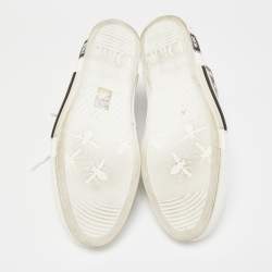Dior Two Tone Oblique Mesh and PVC B23 High Top Sneakers Size 47