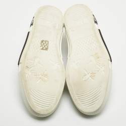 Dior Two Tone Oblique Mesh and PVC B23 Low Top Sneakers Size 44