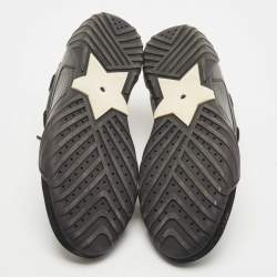 Dior Black Leather and Suede Low Top Sneakers Size 40