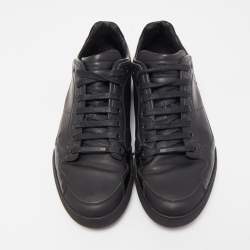 Dior Black Patent and Leather Low Top Sneakers Size 42.5