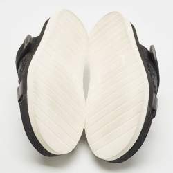 Dior Black Canvas and Leather Alpha Sandals Size 39