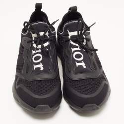 Dior Black Knit Fabric B21 Neo Sneakers Size 43