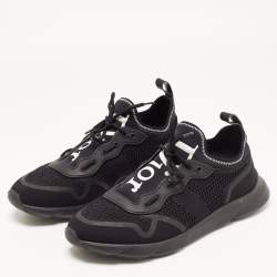 Dior Black Knit Fabric B21 Neo Sneakers Size 43