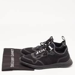 Dior Black Knit Fabric B21 Neo Sneakers Size 43