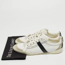 Dior Homme Tricolor Leather and Suede Low Top Sneakers Size 42