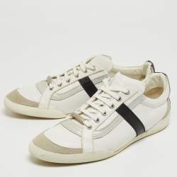 Dior Homme Tricolor Leather and Suede Low Top Sneakers Size 42