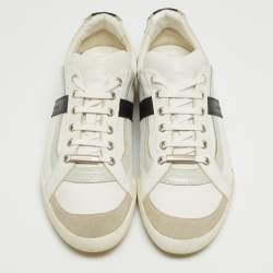 Dior Homme Tricolor Leather and Suede Low Top Sneakers Size 42