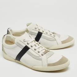 Dior Homme Tricolor Leather and Suede Low Top Sneakers Size 42