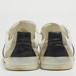 Dior Homme Tricolor Leather and Suede Low Top Sneakers Size 42