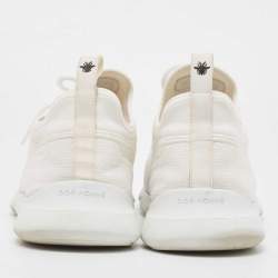 Dior White Knit Fabric B21 Neo Low Top Sneakers Size 43