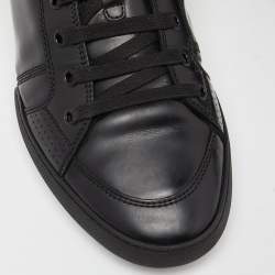 Pre Owned Dior Black Leather Homme Low Top Sneakers Size 43