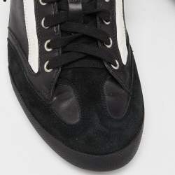 Pre Owned Dior Black/White Leather and Suede homme Sneakers Size 41.5