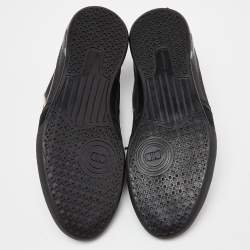 Pre Owned Dior Black/White Leather and Suede homme Sneakers Size 41.5