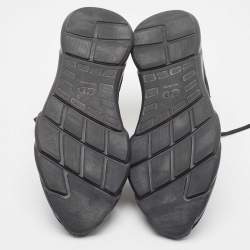 Dior Black Knit Fabric B21 High Top Sneakers Size 44