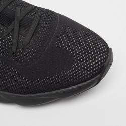 Dior Black Knit Fabric B21 High Top Sneakers Size 44