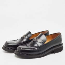 Dior Black Leather Boy Loafers Size 41