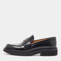 Dior Black Leather Boy Loafers Size 41