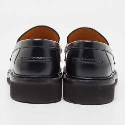 Dior Black Leather Boy Loafers Size 41