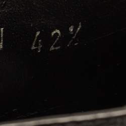 Pre Owned Dior Black Patent Slip On Loafers Size 42.5