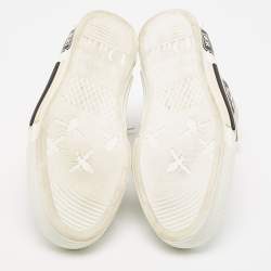 Dior Two Tone Oblique Mesh and Rubber B23 High Top Sneakers Size 40.5