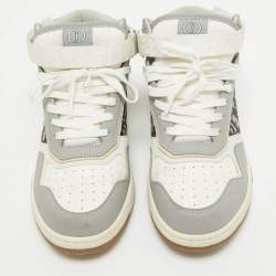 مملوكة مسبقًا Christian Dior Leather and Canvas B27 High Top Sneakers Size 42