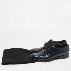 Dior Two Tone Patent Leather Lace Up Derby Size 41