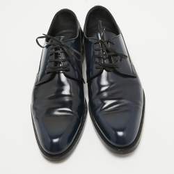 Dior Two Tone Patent Leather Lace Up Derby Size 41