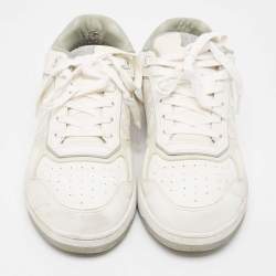 Dior White/Grey Leather B27 Low Top Sneakers Size 46