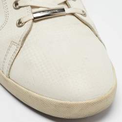 Dior White Leather Low Top Sneakers Size 45