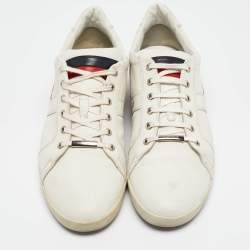 Dior White Leather Low Top Sneakers Size 45