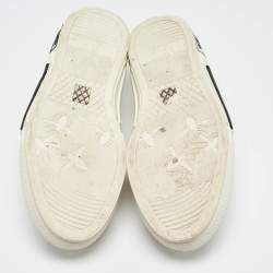Dior White Oblique Canvas Walk'n'Dior Sneakers Size 45