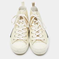 Dior Off White Oblique Mesh and Rubber B23 Sneakers Size 43