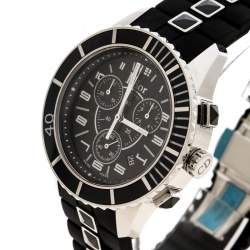 Dior Black Stainless Steel Christal CD114317 Men's Wristwatch 38 mm