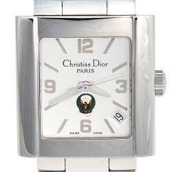 Christian Dior Silver Stainless Steel Riva UAE NOS D101100 Men's Wristwatch 31 mm