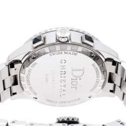 Dior Black Stainless Steel Christal CD14317 Men's Wristwatch 38 mm