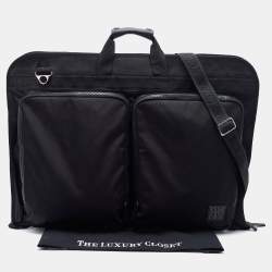 Pre Owned DKNY Black Nylon Garment Luggage Travel Bag