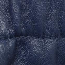 Pre Owned Dolce & Gabbana Blue Lambskin LeatherBomber Jacket XL