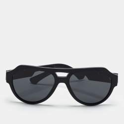 Pre Owned Dolce & Gabbana Black DG4466 Frame Aviator Sunglasses