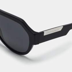 Pre Owned Dolce & Gabbana Black DG4466 Frame Aviator Sunglasses